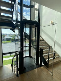 Elevator packs aesthetic punch that literally stops traffic Elevator packs aesthetic punch that literally stops traffic