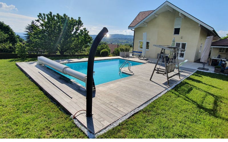 Accoya Color Pool Decking at Private Residence in France