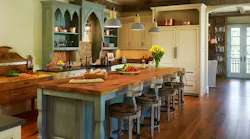 Rustic custom home kitchen