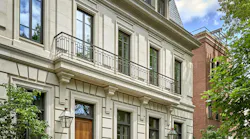 limestone facade of Lincoln Park, Chicago home