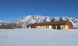 High-performance home exterior of Dogtrot, in Jackson Hole, Wyo. High-performance home exterior of Dogtrot, in Jackson Hole, Wyo.