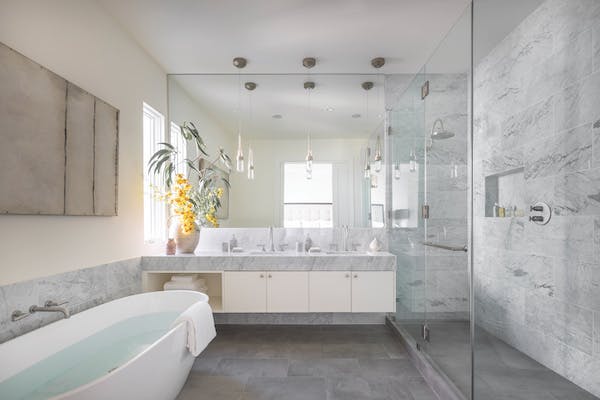 Feng shui design in a Joanna Wong primary bath