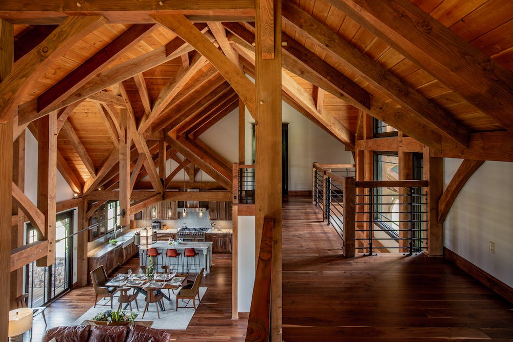 custom timber frame home