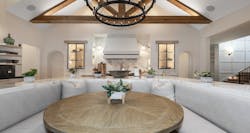 A RootCellar walk-in refrigerator sits behind double arched doors in this Orlando home. | Photo: Chris Freeman, The Freeman Company A RootCellar walk-in refrigerator sits behind double arched doors in this Orlando home. | Photo: Chris Freeman, The Freeman Company