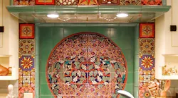 Kitchen backsplash by B. David Levine