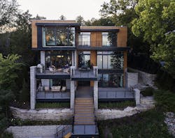 Contemporary lake house on Lake Geneva, Wis. Contemporary lake house on Lake Geneva, Wis.