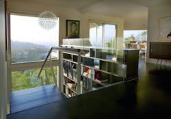 Built-in bookshelf with staircase Built-in bookshelf with staircase