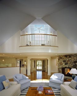 Cathedral ceiling and entry Cathedral ceiling and entry