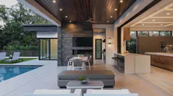beautiful custom home indoor-outdoor connection
