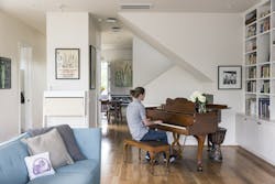 Prefab custom home with sculpture stairway Prefab custom home with sculpture stairway