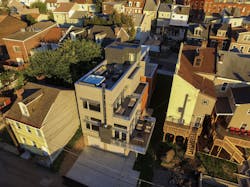 Pittsburgh rowhouse custom home urban infill Pittsburgh rowhouse custom home urban infill