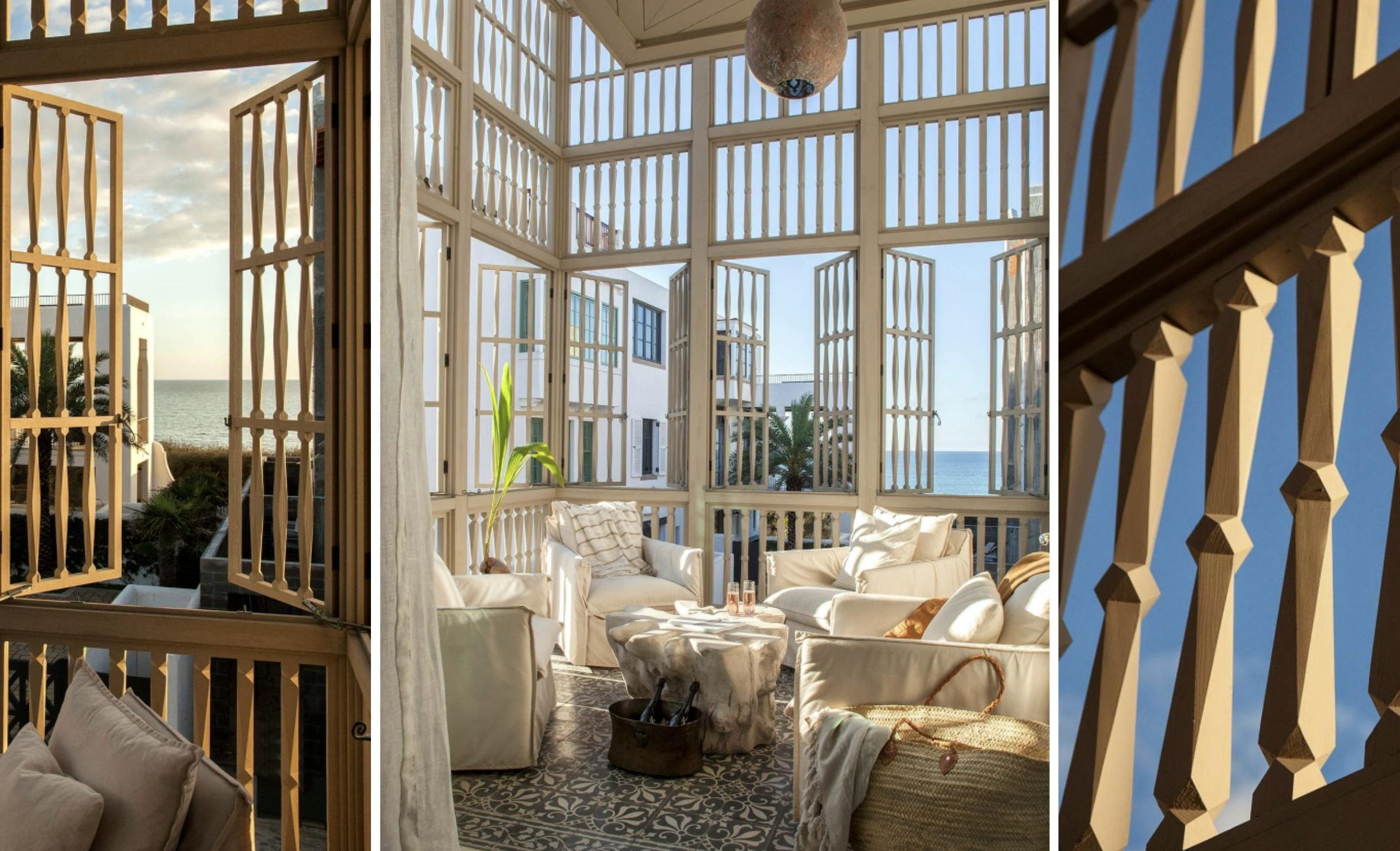 An Open-Air Balcony That Functions Like a Birdcage