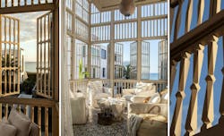 An Open-Air Balcony That Functions Like a Birdcage An Open-Air Balcony That Functions Like a Birdcage