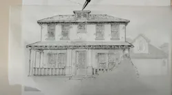the American foursquare with historical features the American foursquare with historical features