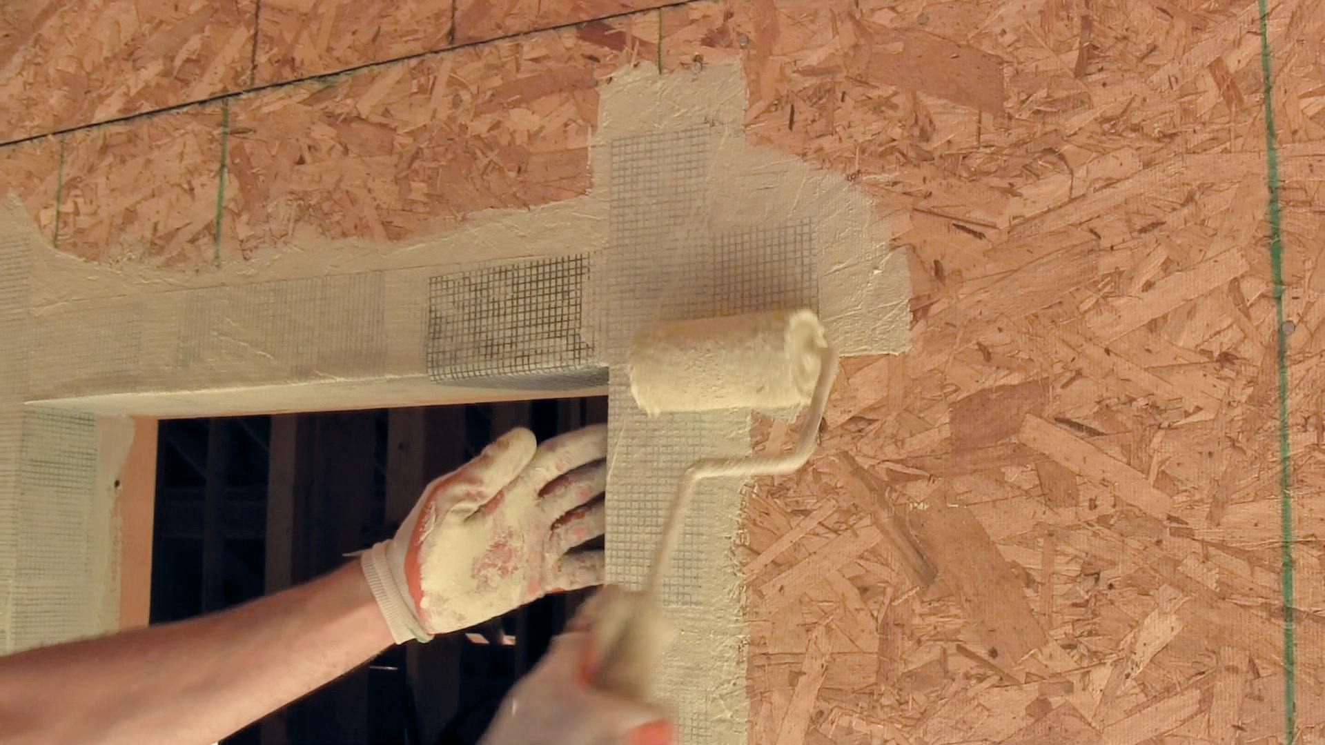 StoGuard spray-on housewrap