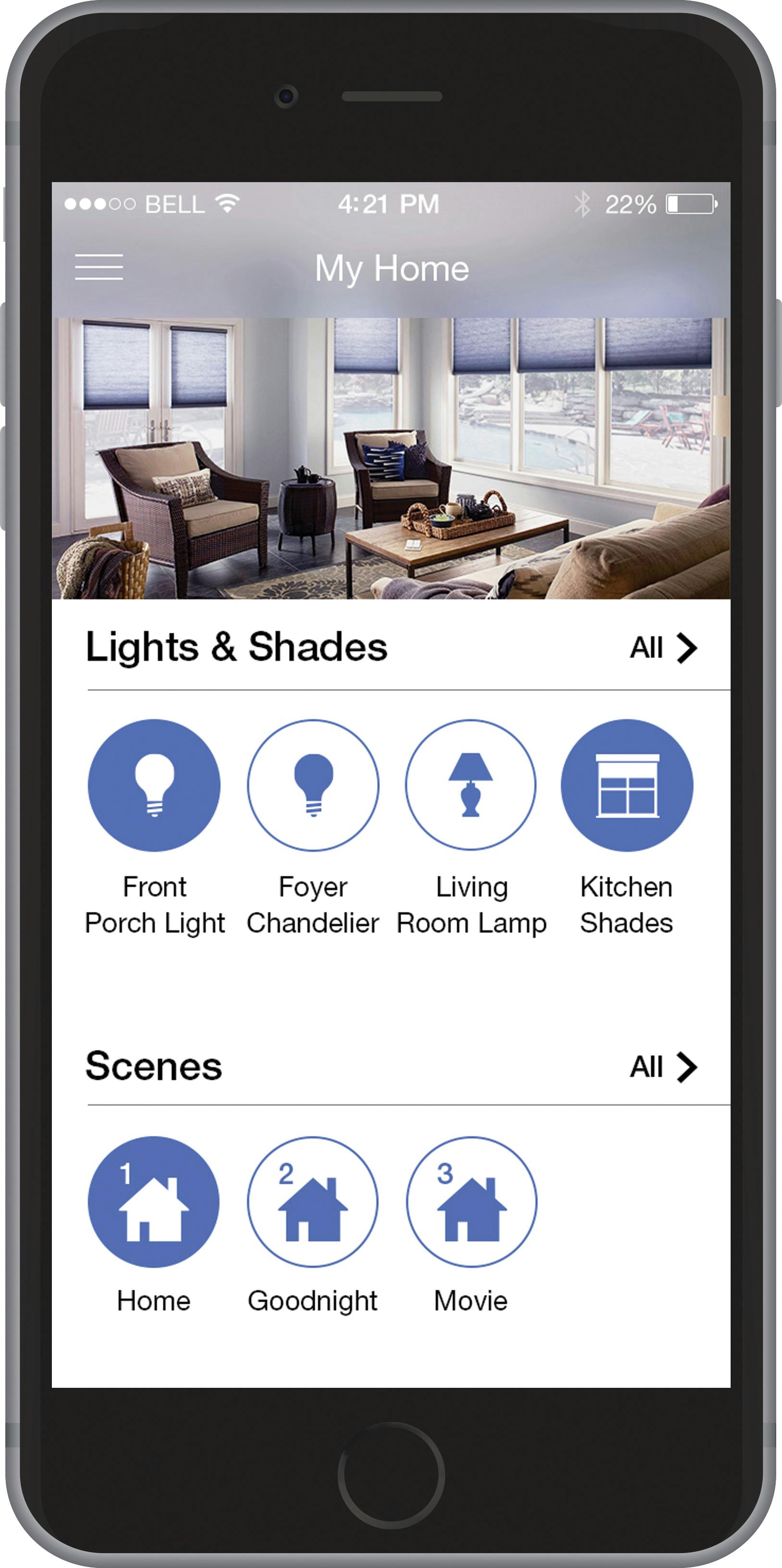 Caseta Wireless Home Screen