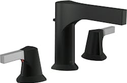 Delta two-handle black matte faucet Delta two-handle black matte faucet