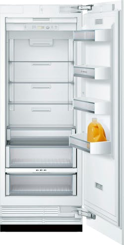 Bosch Benchmark refrigerator with custom panel single door Bosch Benchmark refrigerator with custom panel single door