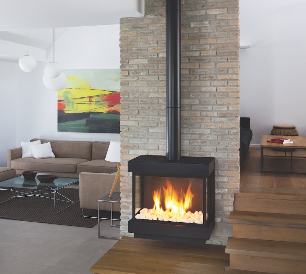 Ortal Lyric stand alone fireplace
