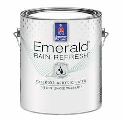 Gallon can of Sherwin Williams Emerald paint Gallon can of Sherwin Williams Emerald paint