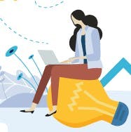 Maximizing-profit-graphic-of-woman-sitting-on-light-bulb Maximizing-profit-graphic-of-woman-sitting-on-light-bulb