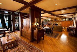 Great room with built-in chest by B. David Levine Great room with built-in chest by B. David Levine