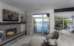 Master Suite and fireplace at Lake Geneva, Wis. home Master Suite and fireplace at Lake Geneva, Wis. home