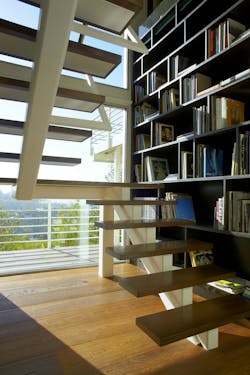 Built-in library and stairs Built-in library and stairs