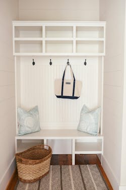 Sam Liberti Mudroom with bench Sam Liberti Mudroom with bench