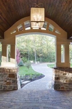 Inside view of portico Inside view of portico