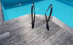 Accoya Color Pool Decking at Private Residence in France Accoya Color Pool Decking at Private Residence in France