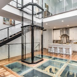 The Savaria Vuelift Stands Out In An Open Concept Space The Savaria Vuelift Stands Out In An Open Concept Space