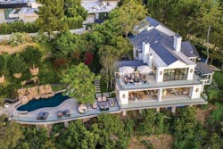 The renovated home is perched on a pedestal overlooking the beauty of Los Angeles.|Photo © Adrian Van Anz The renovated home is perched on a pedestal overlooking the beauty of Los Angeles.|Photo © Adrian Van Anz