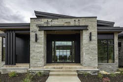 Tri-Corn Black, ALUCOBOND PLUS, ALUCOBOND EasyFix, Red Ledges Front Elevation, Park City, UT, Aluminum Composite Material, ACM Tri-Corn Black, ALUCOBOND PLUS, ALUCOBOND EasyFix, Red Ledges Front Elevation, Park City, UT, Aluminum Composite Material, ACM