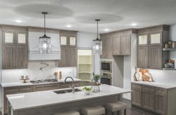 Modern kitchen with driftwood-like cabinets Modern kitchen with driftwood-like cabinets