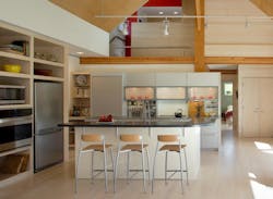 Kitchen in net zero, sustainable, high-performance home Kitchen in net zero, sustainable, high-performance home