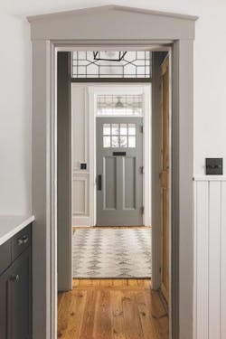Hallway and front door interior Hallway and front door interior