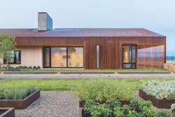 Metal roof on dogtrot barn high-performance home Metal roof on dogtrot barn high-performance home
