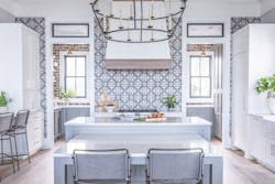 traditional architecture featured in kitchen with porcelain tile traditional architecture featured in kitchen with porcelain tile