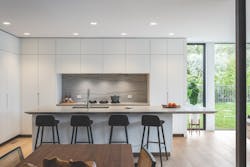 modern kitchen with a ribbon of kitchen storage modern kitchen with a ribbon of kitchen storage
