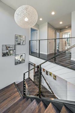Stairs showing drywall and flooring Stairs showing drywall and flooring