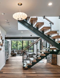 Staircas Inside Factory Built Custom Home In Palo Alto, Calif Staircas Inside Factory Built Custom Home In Palo Alto, Calif