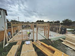 House on jobsite House on jobsite