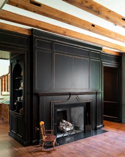 Recreation of a historic fireplace in a Pennsylvania farmhouse Recreation of a historic fireplace in a Pennsylvania farmhouse