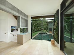 The Treehouse's interior bar and window The Treehouse's interior bar and window