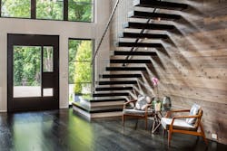 Stairway with steel structural supports by Gatehouse Partners Stairway with steel structural supports by Gatehouse Partners