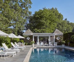 Georgian pool house Georgian pool house