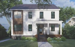 Front view of Symbi net zero ready house Front view of Symbi net zero ready house