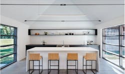 Kitchen in Studio 804 house built by U of Kansas architecture students Kitchen in Studio 804 house built by U of Kansas architecture students