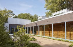Courtyard-Residence-in-Downers-Grove-IL-with-blue-clad-window-frames Courtyard-Residence-in-Downers-Grove-IL-with-blue-clad-window-frames